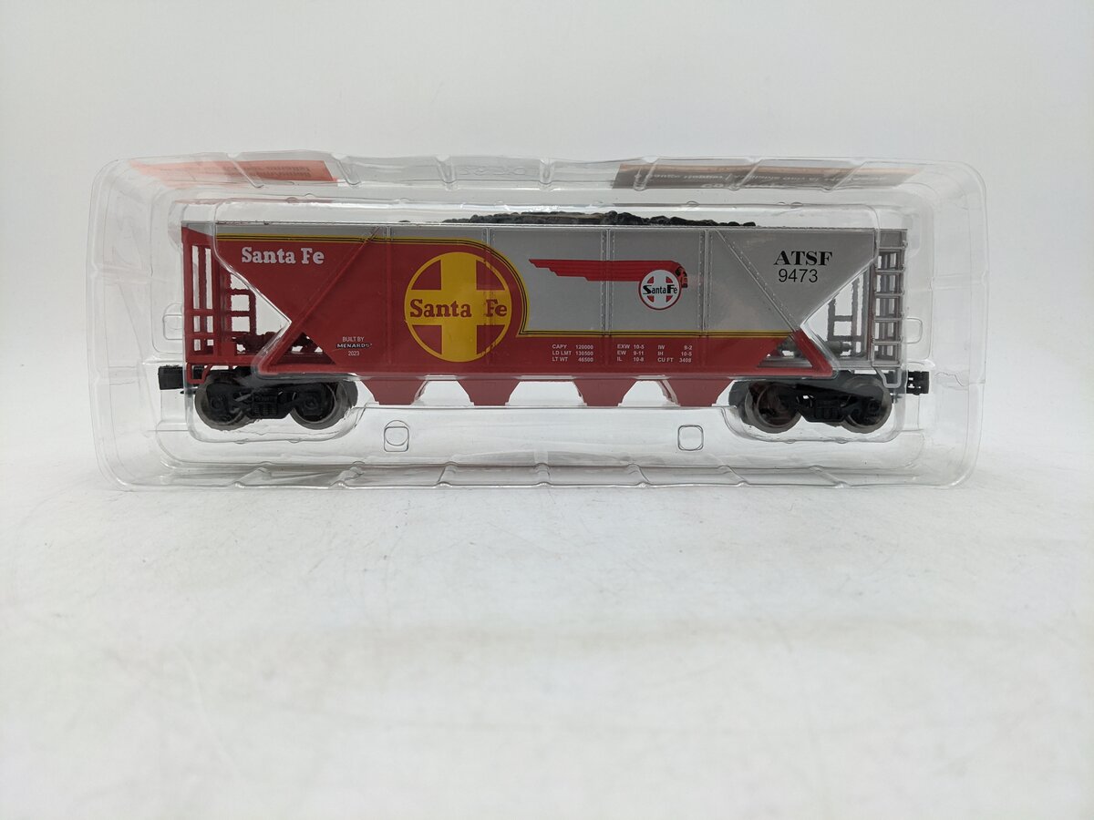 Menards 279-3574 O Gauge Atchison Topeka Santa Fe  Coal Hopper Car #9473 NIB