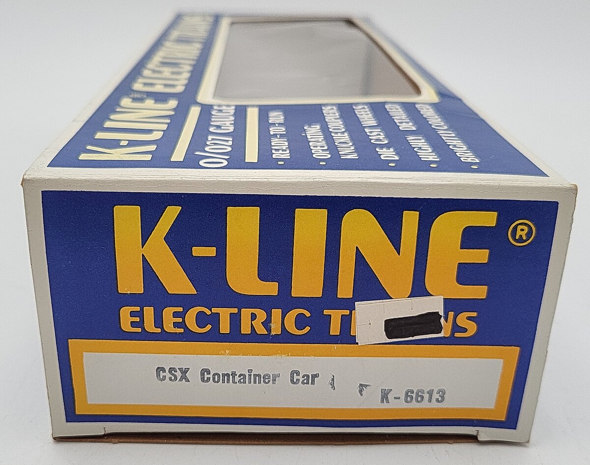 K-Line K6613 O Gauge CSX Container Car EX/Box
