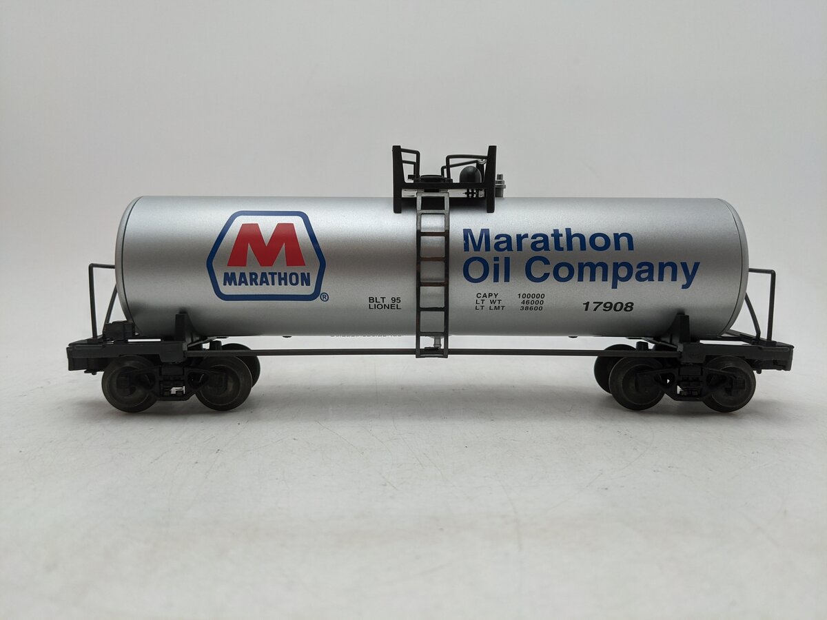 Lionel 6-17908 O Gauge Marathon Oil Tank Car VG/Box