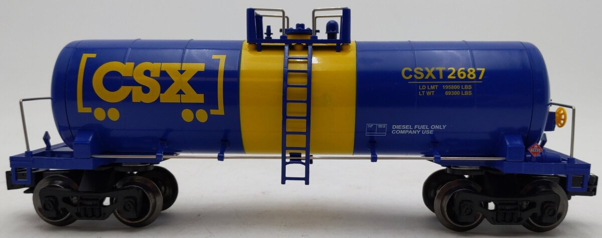 Menards 279-6732 O Gauge CSX Tanker Car #2687 EX/Box