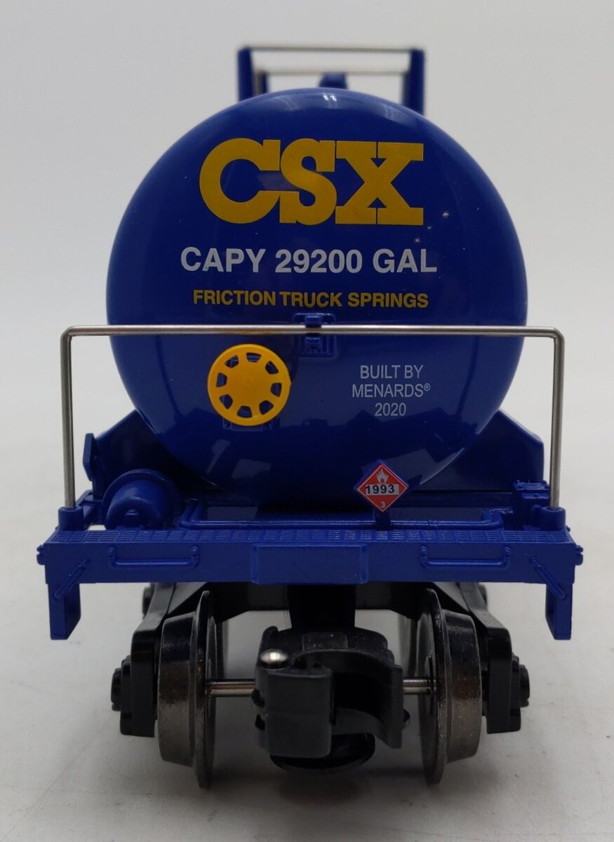 Menards 279-6732 O Gauge CSX Tanker Car #2687 EX/Box