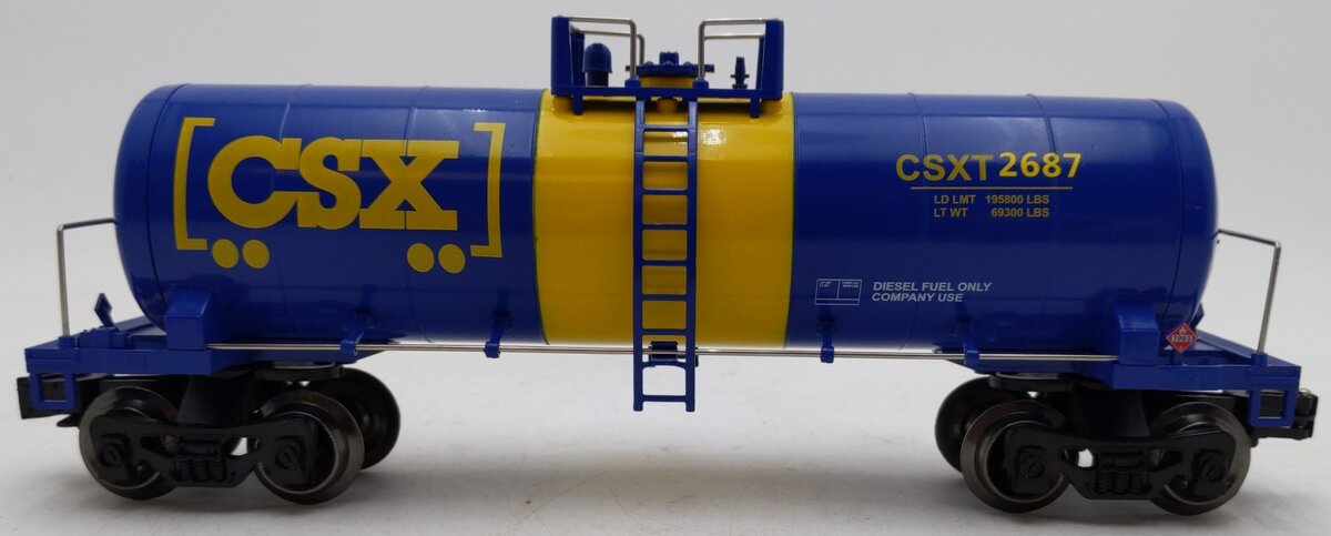 Menards 279-6732 O Gauge CSX Tanker Car #2687 EX/Box