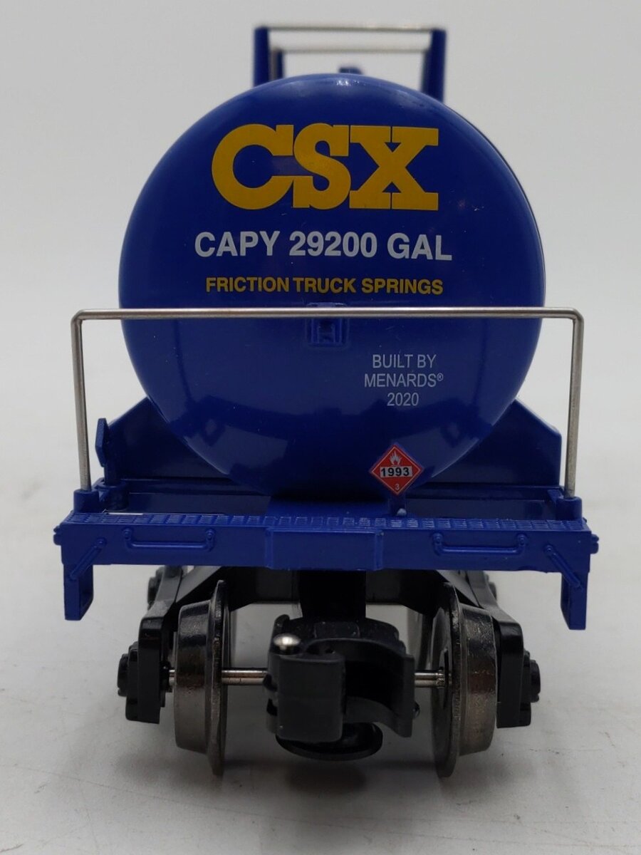 Menards 279-6732 O Gauge CSX Tanker Car #2687 EX/Box