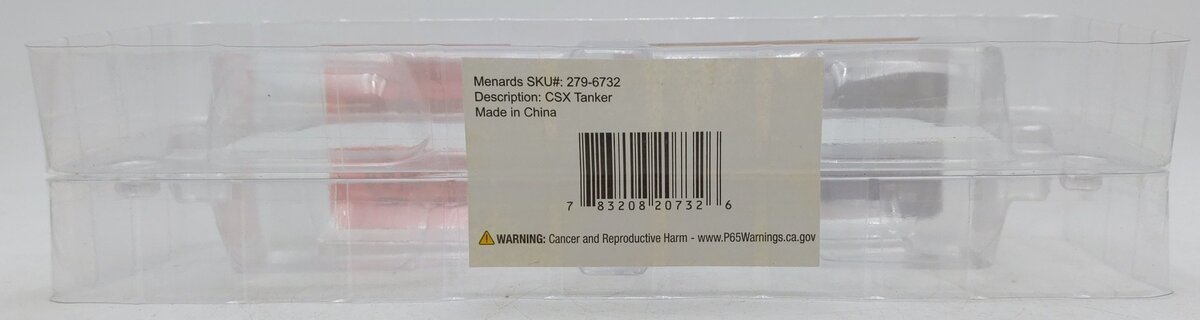 Menards 279-6732 O Gauge CSX Tanker Car #2687 EX/Box