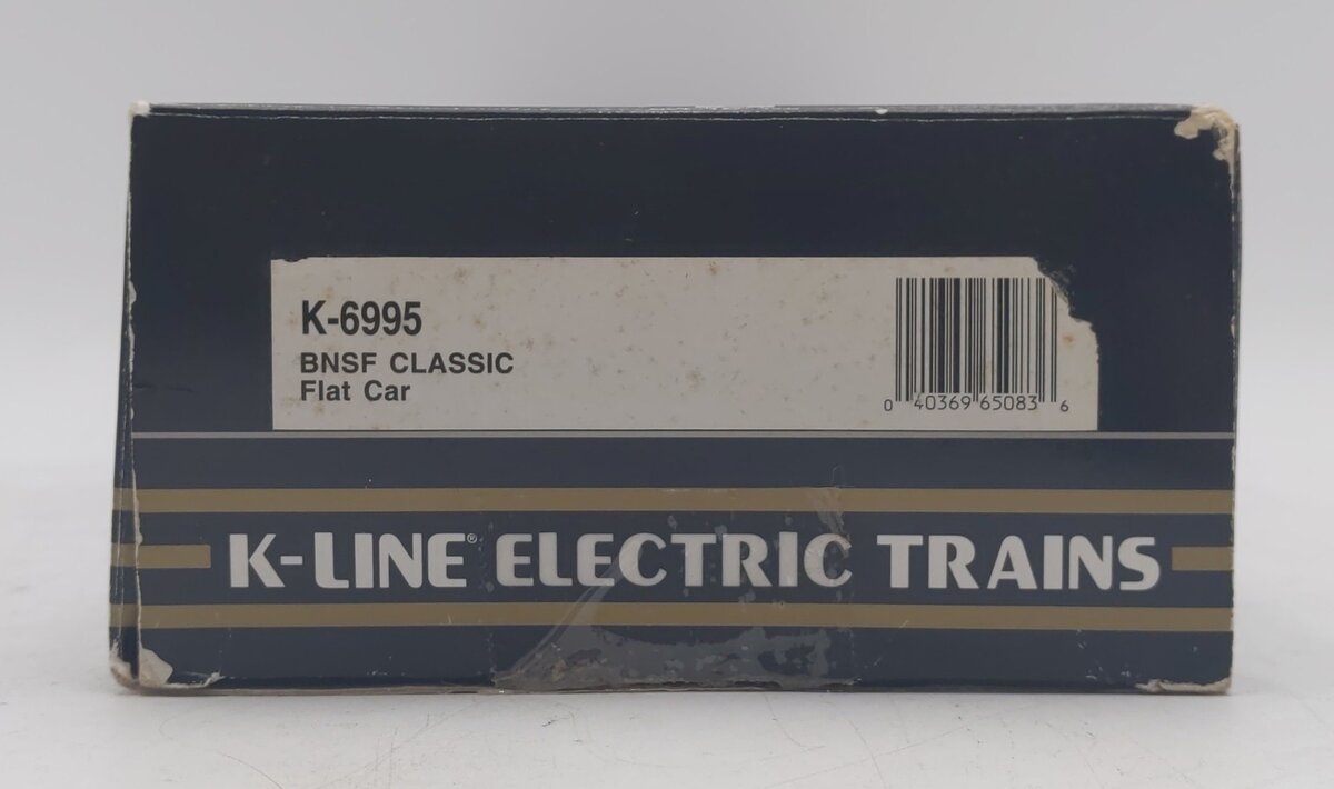 K-Line K6995 O Gauge Burlington Northern & Santa Fe Flat Car LN/Box