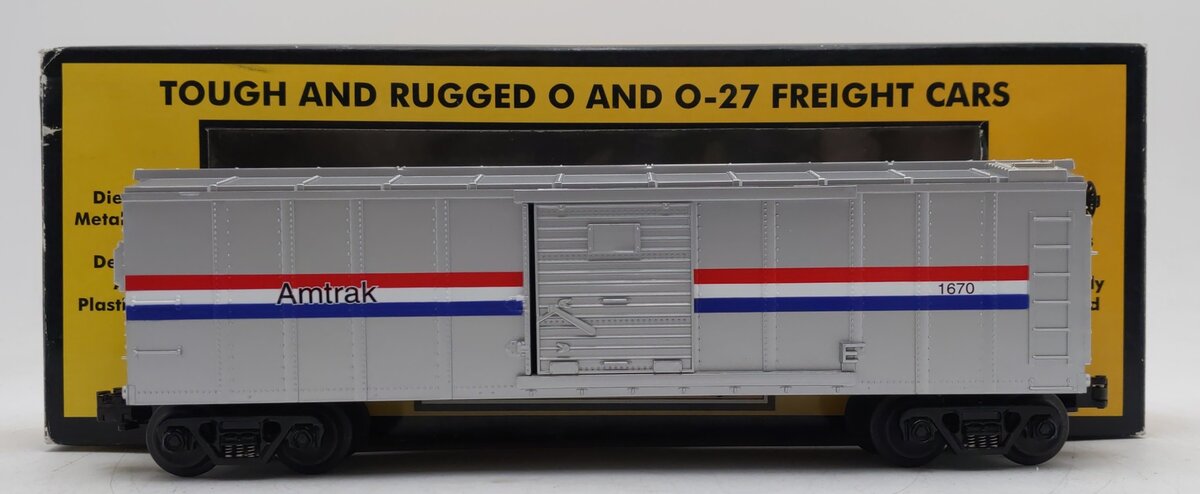 MTH 30-7421 O Gauge Amtrak Mail Boxcar #1670 EX/Box