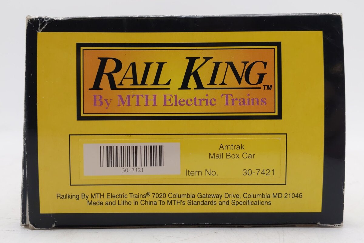 MTH 30-7421 O Gauge Amtrak Mail Boxcar #1670 EX/Box