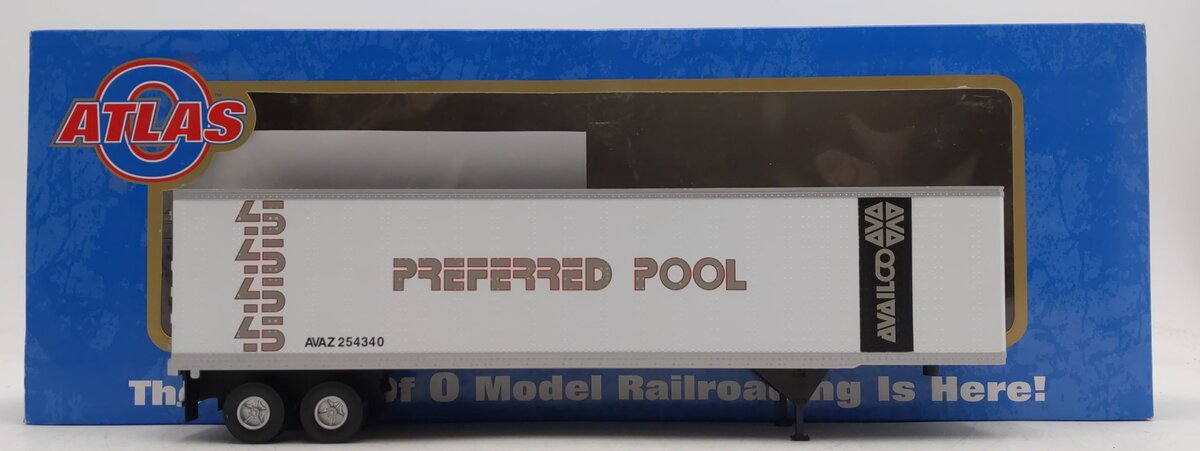 Atlas 6995-2 O Gauge AVAZ Preferred Pool 45' Pines Trailer #254340 LN/Box