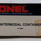 Lionel 6-12826 O CSX/Great Northern/New York Central Intermodal 3-Container Pack EX/Box