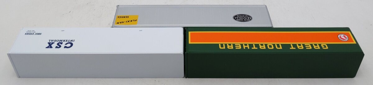 Lionel 6-12826 O CSX/Great Northern/New York Central Intermodal 3-Container Pack EX/Box