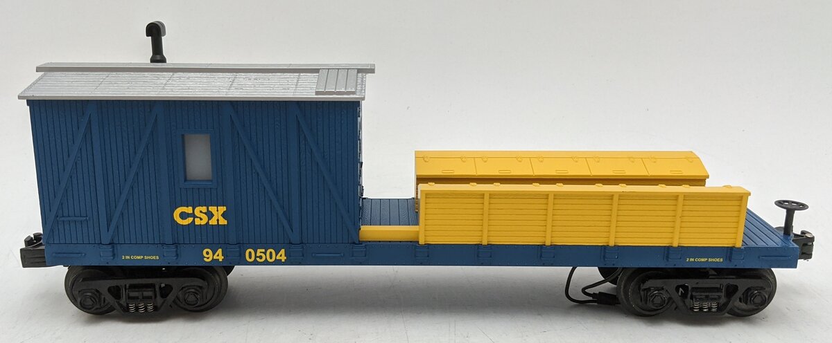 MTH 30-79148 O Gauge CSX Crane Tender Car #940504 LN/Box