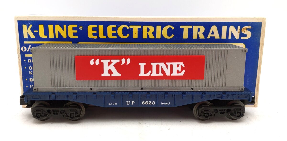 K-Line K6623 Union Pacific Container Flatcar EX/Box