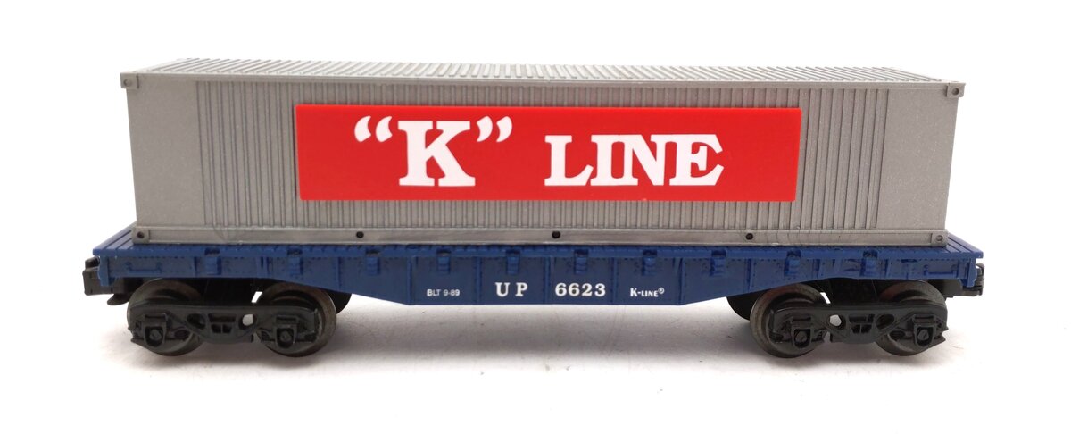 K-Line K6623 Union Pacific Container Flatcar EX/Box