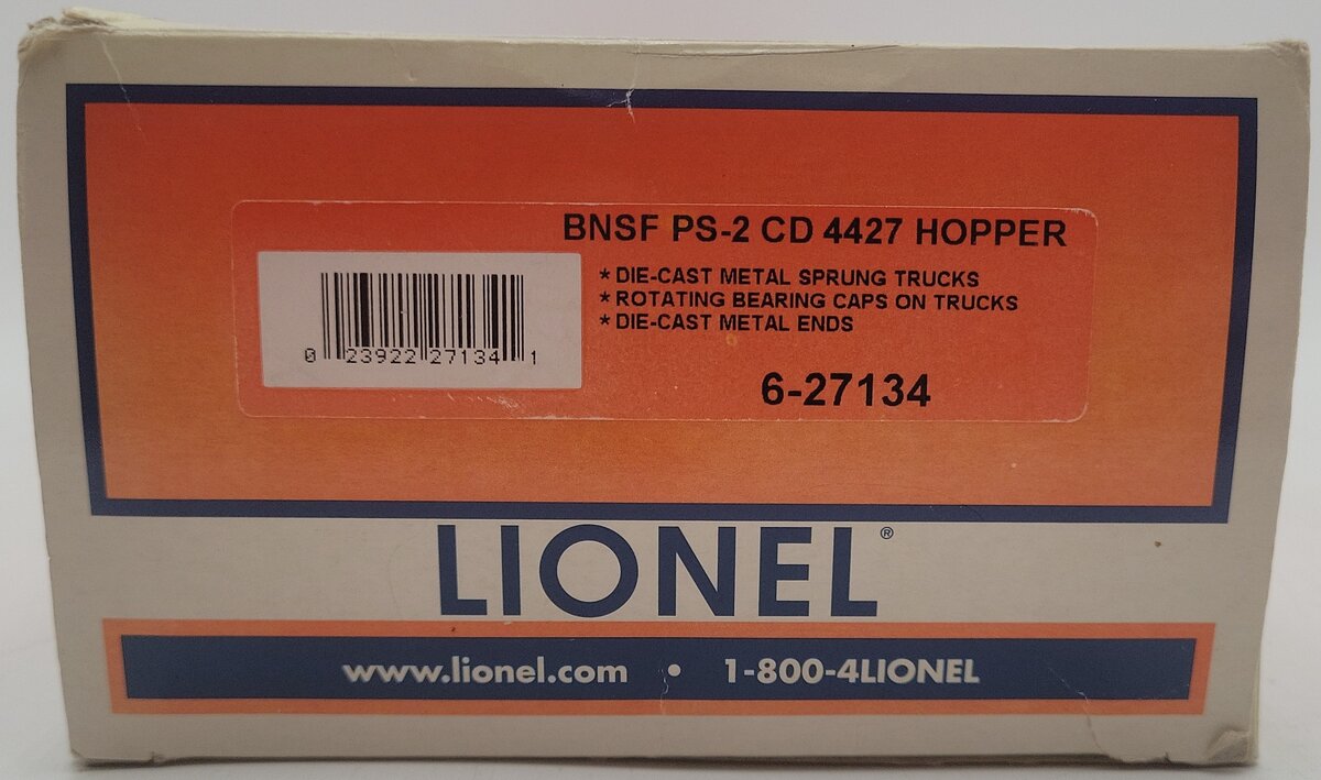 Lionel 6-27134 1974 BNSF PS-2CD Hopper EX/Box