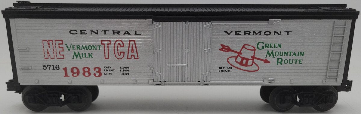 Lionel 6-5716 O Gauge Central Vermont NETCA Woodside Reefer #5716 EX/Box