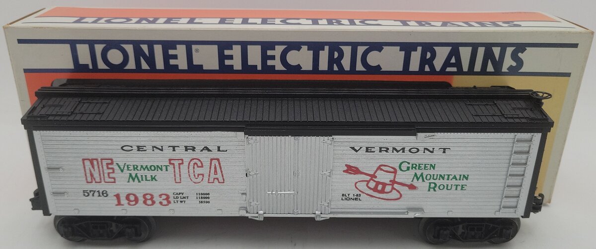 Lionel 6-5716 O Gauge Central Vermont NETCA Woodside Reefer #5716 EX/Box