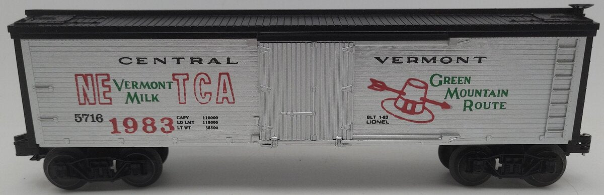 Lionel 6-5716 O Gauge Central Vermont NETCA Woodside Reefer #5716 EX/Box