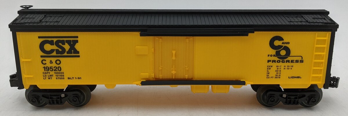Lionel 6-19520 O Gauge CSX Reefer Car #19520 NIB