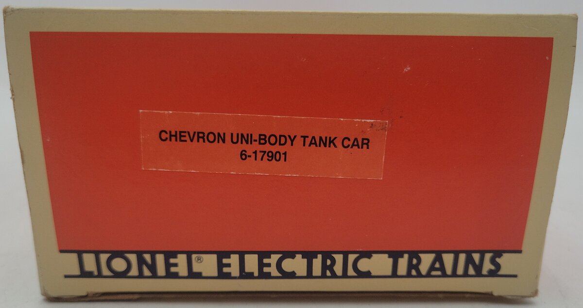 Lionel 6-17901 O Gauge Chevron Uni-body Tank Car/Box