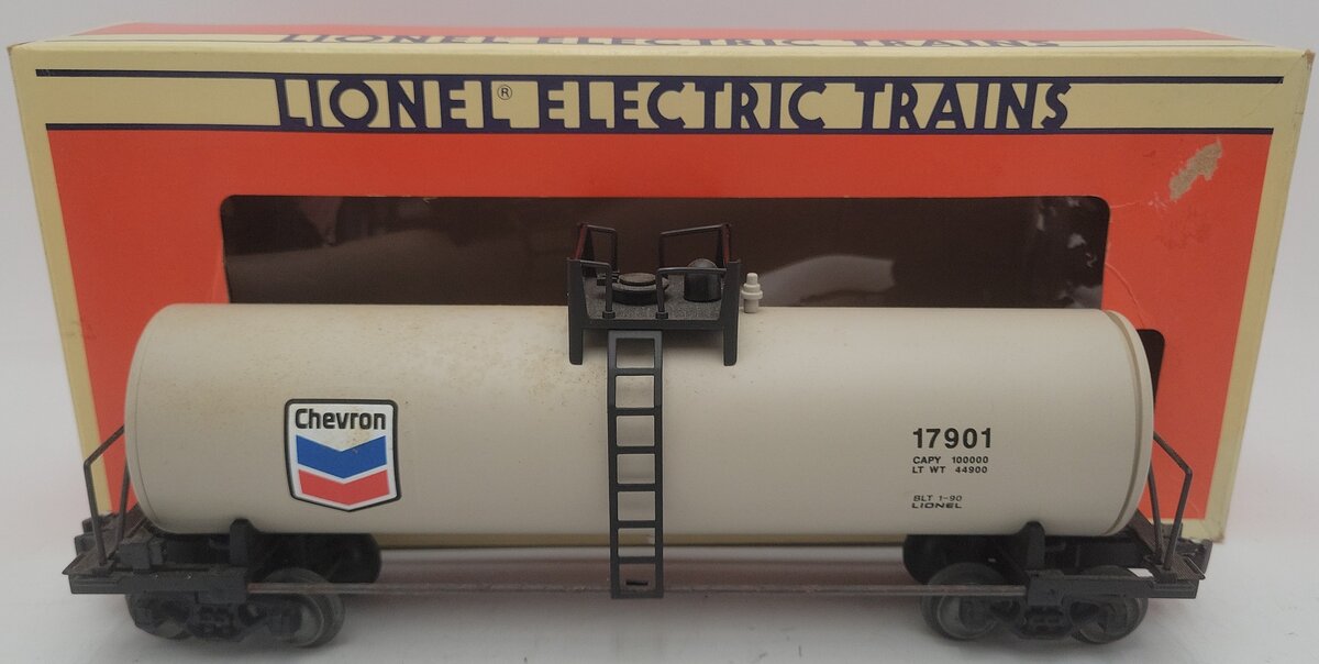 Lionel 6-17901 O Gauge Chevron Uni-body Tank Car/Box