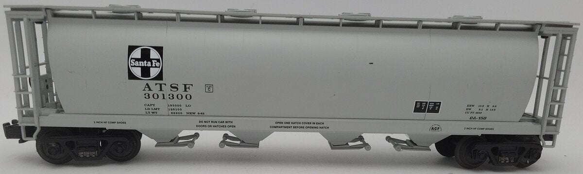 MTH 30-7557 O Modern Santa Fe 4-Bay Hopper Car #301300 EX/Box