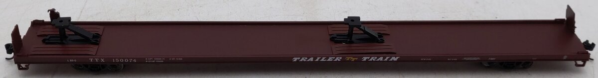 Walthers 910-5712 HO Trailer-Train TTX 89' Channel Side Flatcar #150074 EX/Box