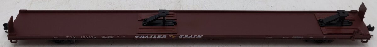 Walthers 910-5712 HO Trailer-Train TTX 89' Channel Side Flatcar #150074 EX/Box