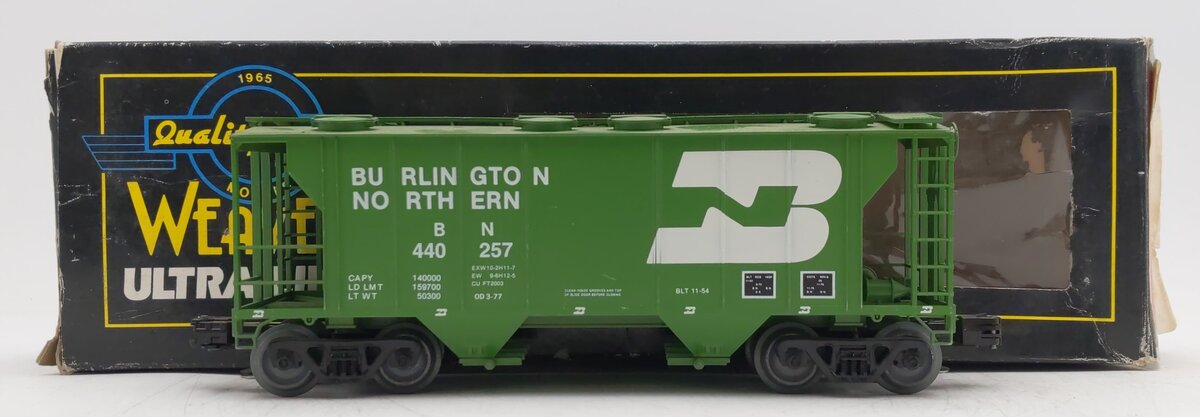 Weaver O Gauge Burlington Northern PS-2 Covered Hopper #440257 VG/Box