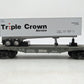 MTH 30-7616 O Gauge Norfolk Southern Flatcar w/ Triple Crown Trailer #60368 EX