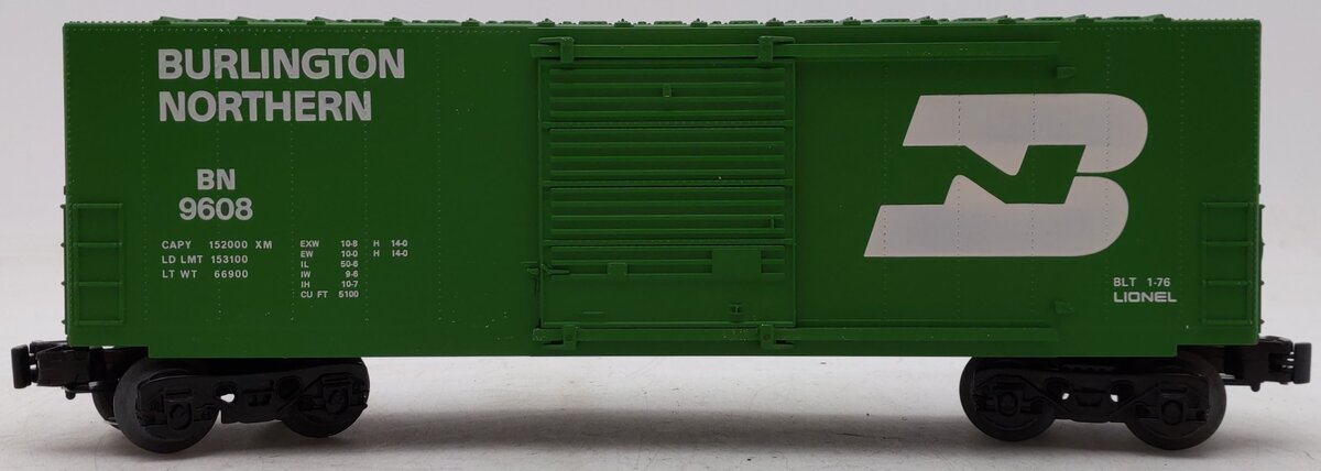 Lionel 6-9608 O Gauge Burlington Northern Hi-Cube Boxcar EX/Box