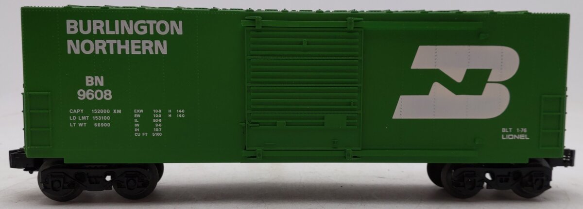 Lionel 6-9608 O Gauge Burlington Northern Hi-Cube Boxcar EX/Box