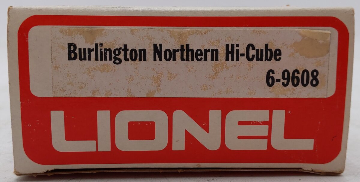 Lionel 6-9608 O Gauge Burlington Northern Hi-Cube Boxcar EX/Box