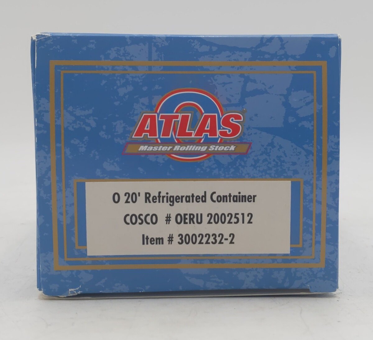 Atlas 3002232-2 O COSCO 20' Refrigerated Container #2002512 NIB