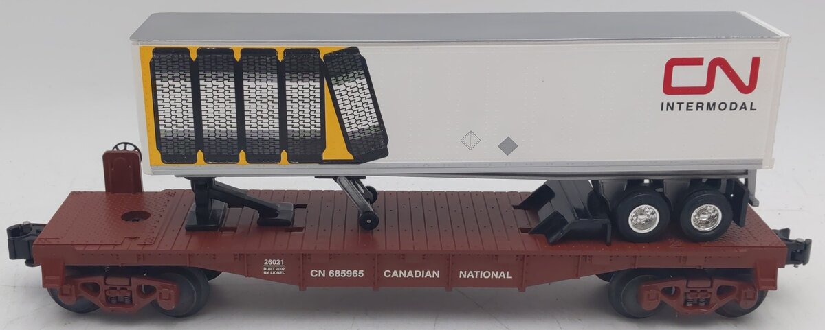 Lionel 6-26021 Canadian National Flatcar w/Trailer EX/Box