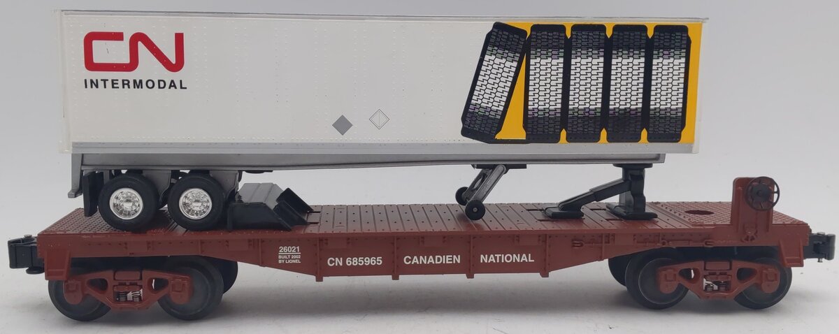 Lionel 6-26021 Canadian National Flatcar w/Trailer EX/Box