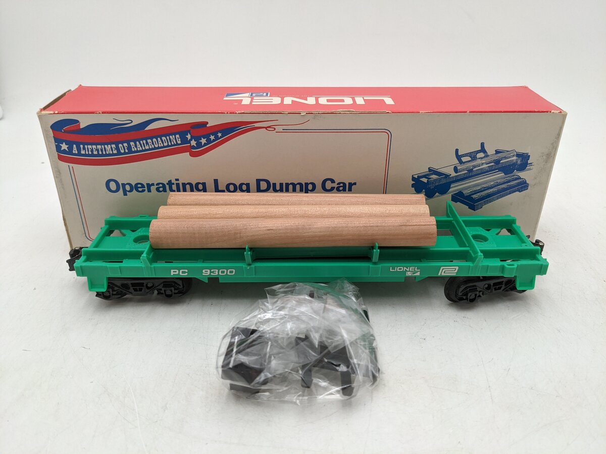 Lionel 6-9300 O Gauge Penn Central Operating Log Dump w/3 Logs VG/Box