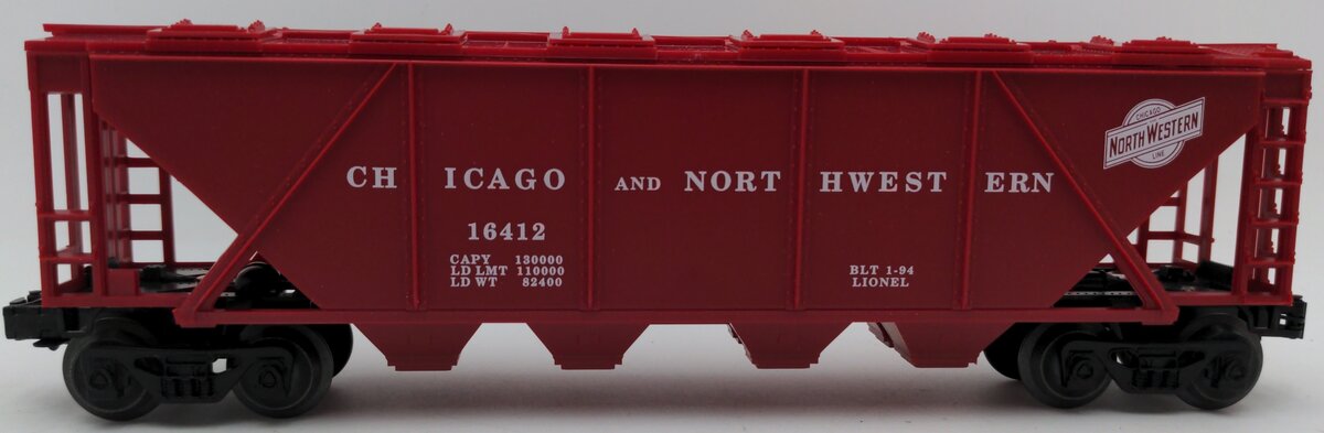 Lionel 6-16412 O Gauge Chicago & North Western 4-Bay Covered Hopper EX/Box