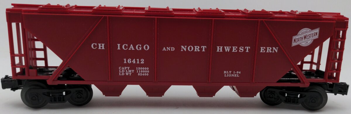Lionel 6-16412 O Gauge Chicago & North Western 4-Bay Covered Hopper EX/Box