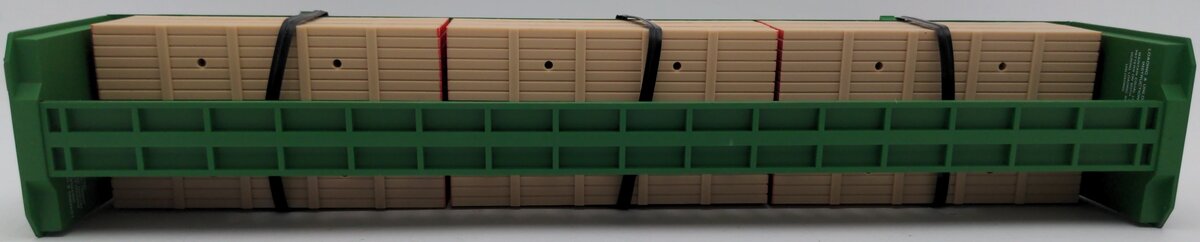 Lionel 6-16371 O Gauge Burlington Northern I-Beam Flat Car #16371 w/Wood Load EX/Box