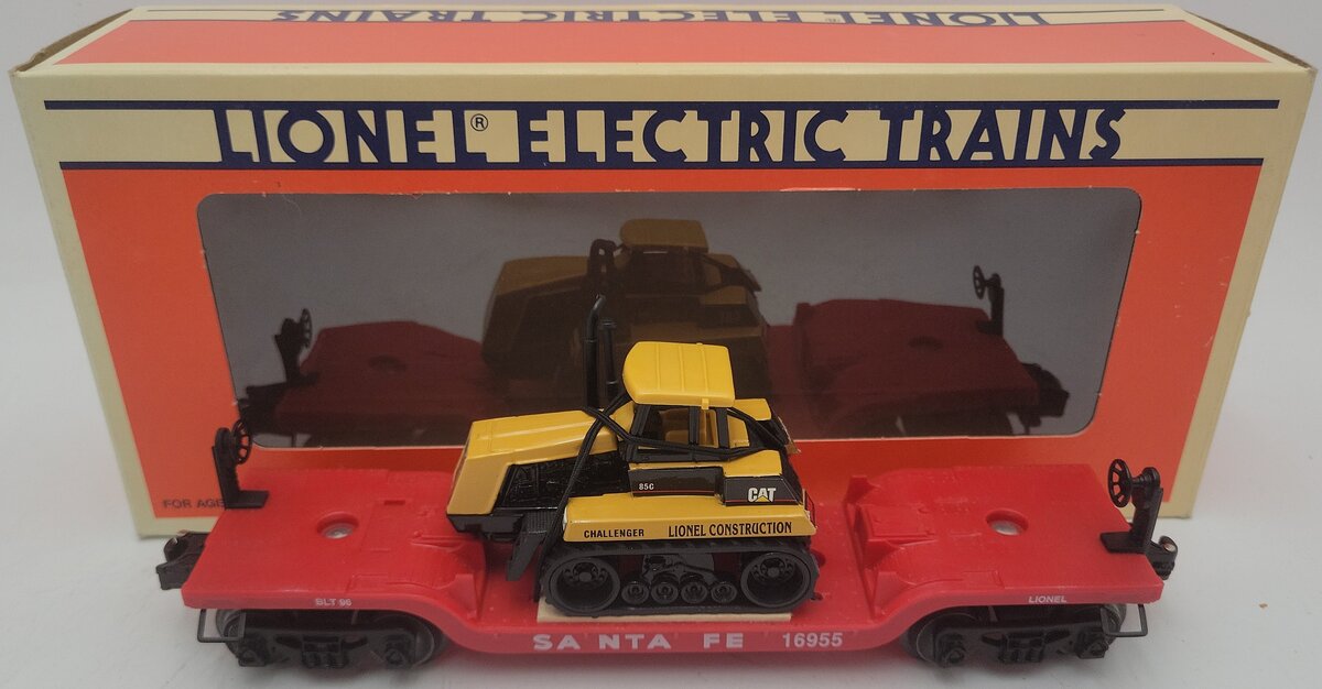 Lionel 6-16955 O Gauge Santa Fe Flatcar with Ertl Challenger EX/Box