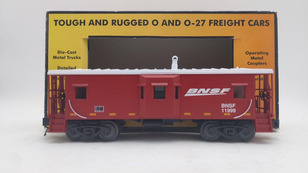 MTH 30-4235C O BNSF Bay Window Caboose #11999 EX/Box