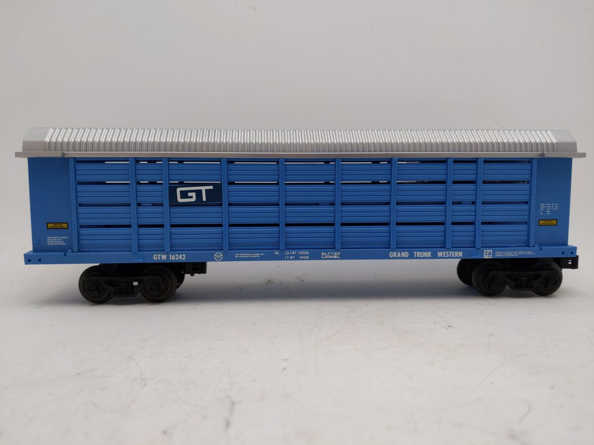 Lionel 6-16242 O Gauge Grand Trunk Western Auto Carrier #16242 EX/Box