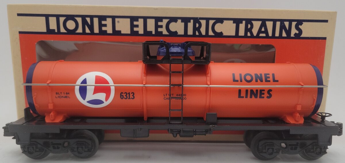 Lionel 6-6313 O Gauge Lionel Lines Single Dome Tank Car EX/Box