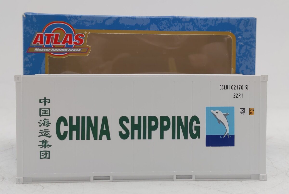 Atlas 3002231-1 O Gauge CCLU China Shipping 20' Refrigerated Container #1021709 EX/Box