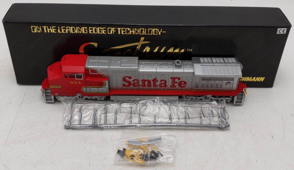 Spectrum 86006 HO Scale Santa Fe GE Dash 8-40CW Diesel Locomotive #834 EX/Box