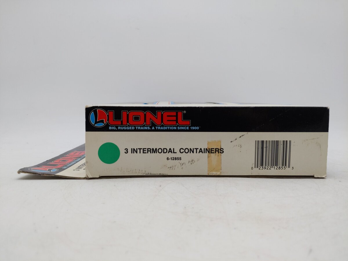 Lionel 6-12855 O / O27 Gauge Intermodal Containers (Set of 3) EX/Box