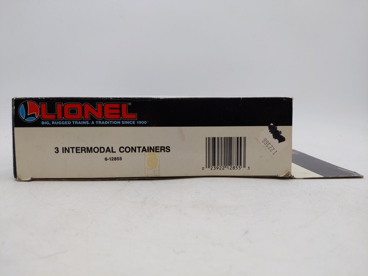 Lionel 6-12855 O / O27 Gauge Intermodal Containers (Set of 3) EX/Box
