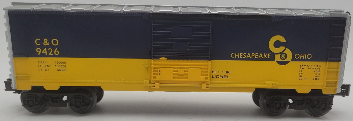 Lionel 6-9426 O Gauge Chesapeake & Ohio Boxcar #9426 EX/Box
