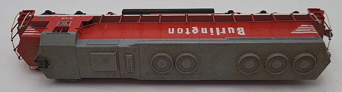 Athearn 4184 HO CB&Q SD-45 Dummy Diesel Locomotive #549 VG/Box