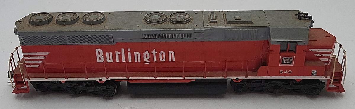 Athearn 4184 HO CB&Q SD-45 Dummy Diesel Locomotive #549 VG/Box